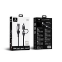 Lenyes LC568 4in1 USB-A - Type-C + Type-C to Lightning Data ve Şarj Kablosu 100W 1M - 5