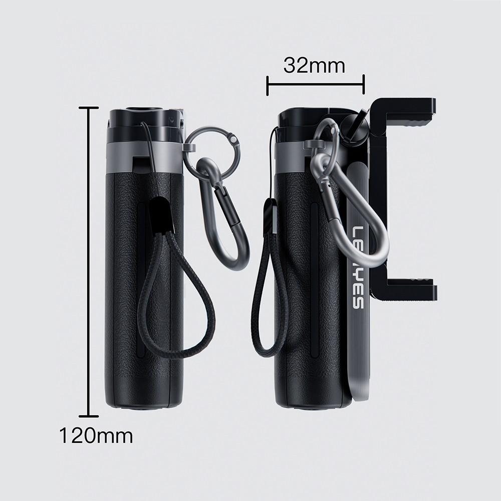 Lenyes LPH112 Dolgu Işıklı 360 Derece Dönebilen 3in1 Selfie Çubuğu ve Tripod - 9
