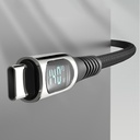 Micflip A08 Type-C to Type-C Dijital LED Göstergeli Data ve Şarj Kablosu 140W 1M - 2