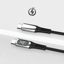 Micflip A08 Type-C to Type-C Dijital LED Göstergeli Data ve Şarj Kablosu 140W 1M - 1
