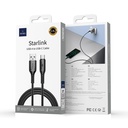 Wiwu Wi-C042E Starlink Serisi USB-A to Type-C Hızlı Şarj Özellikli Data ve Şarj Kablosu 2.4A 1M - 4