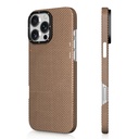 Apple iPhone 16 Pro Max Uyumlu Kılıf Magsafe Şarj Özellikli Aramid Fiber Youngkit 1500D Kevlar Extreme Wing Titanyum-Gold Serisi Kapak - 1