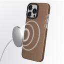 Apple iPhone 16 Pro Max Uyumlu Kılıf Magsafe Şarj Özellikli Aramid Fiber Youngkit 1500D Kevlar Extreme Wing Titanyum-Gold Serisi Kapak - 2