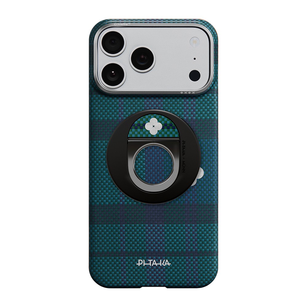 Pitaka Aramid Fiber Flora in Grid Serisi MagEZ Grip 3 Magnetik Ring Stand Telefon Tutucu - 5