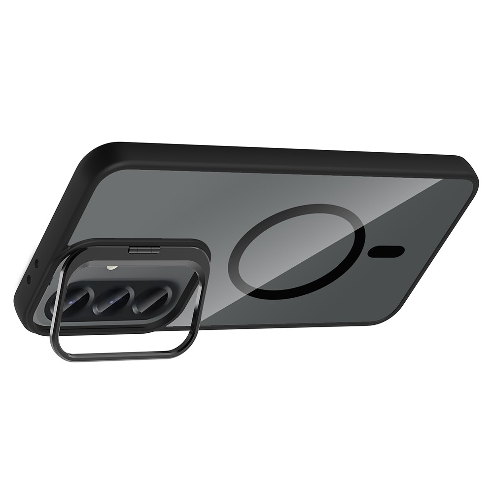 Samsung Galaxy A37 Uyumlu Kılıf Standlı ve Kamera Lens Hediyeli Zore Etro Kapak - 2