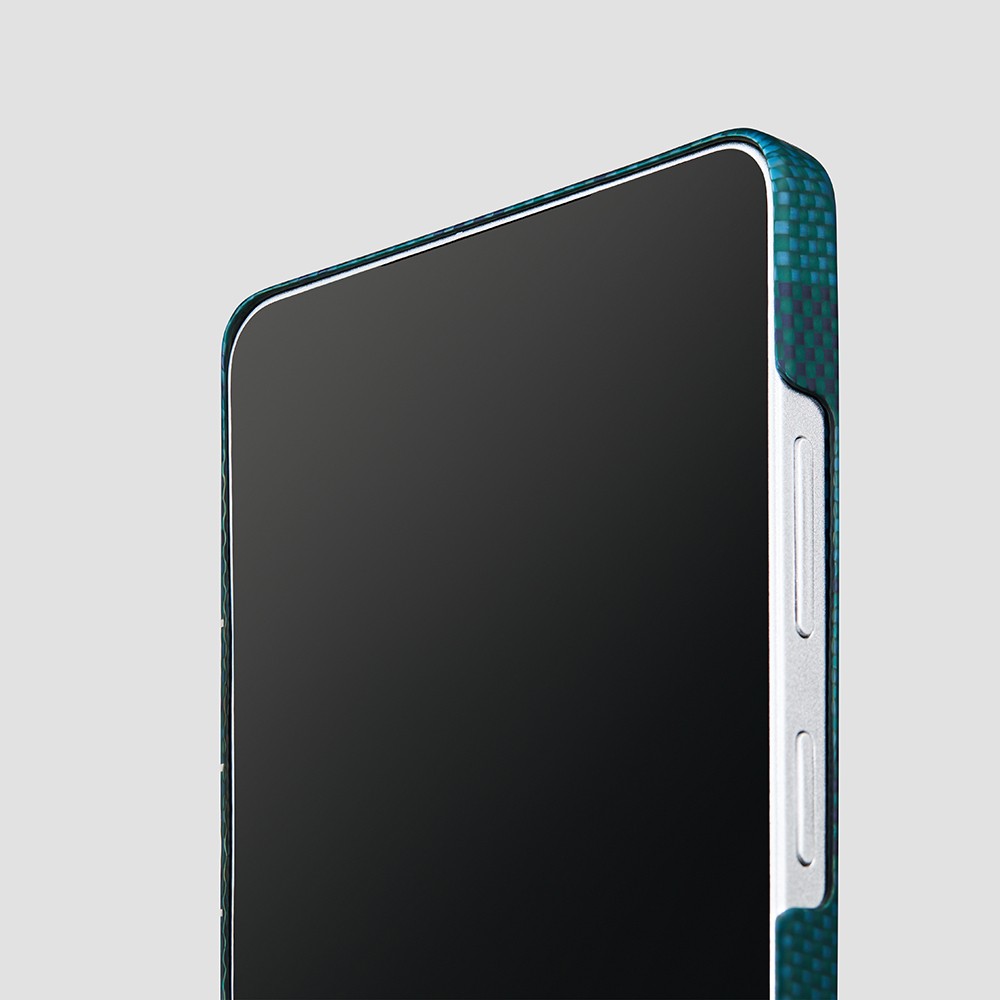 Samsung Galaxy S26 Ultra Uyumlu Kılıf M-safe Şarj Özellikli Aramid Fiber Pitaka Flora in Grid Serisi Kapak - 6