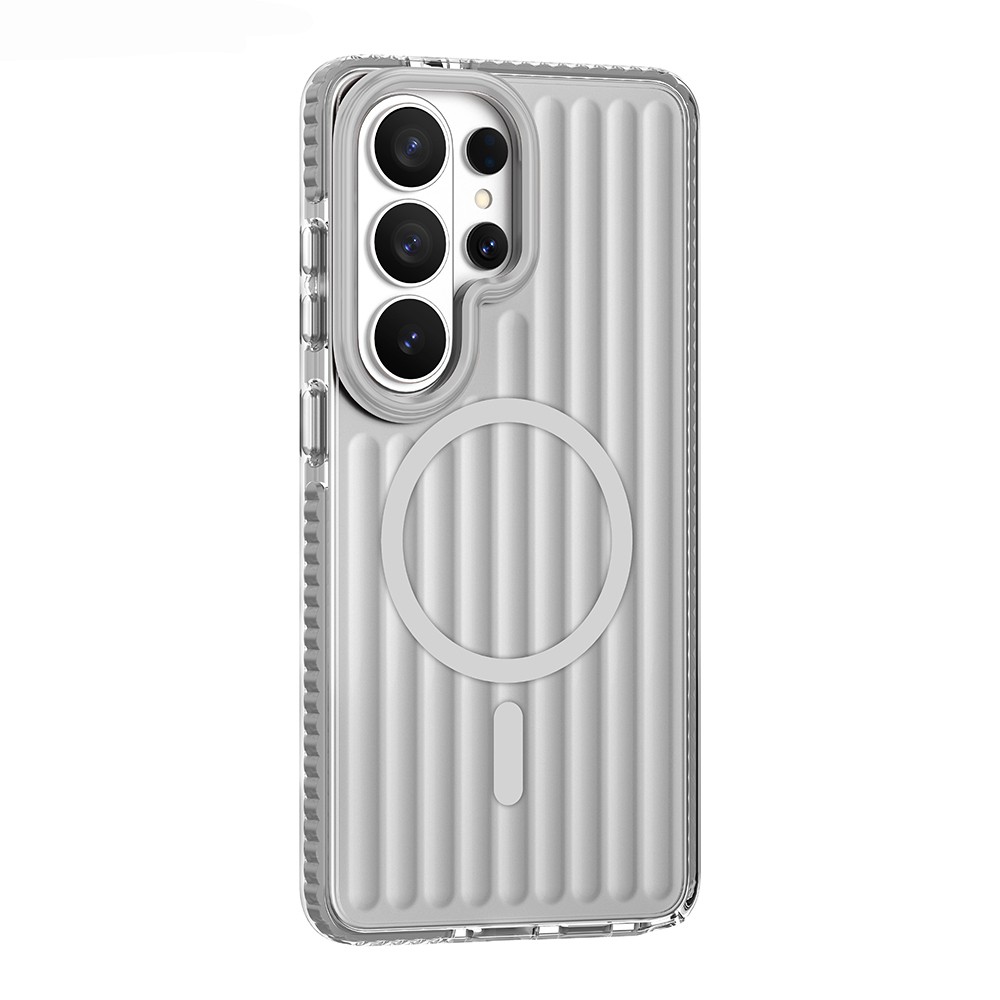 Samsung Galaxy S26 Ultra Uyumlu Kılıf M-safe Şarj Özellikli Oyuklu Tasarım Mutural Luggage Serisi Kapak - 1
