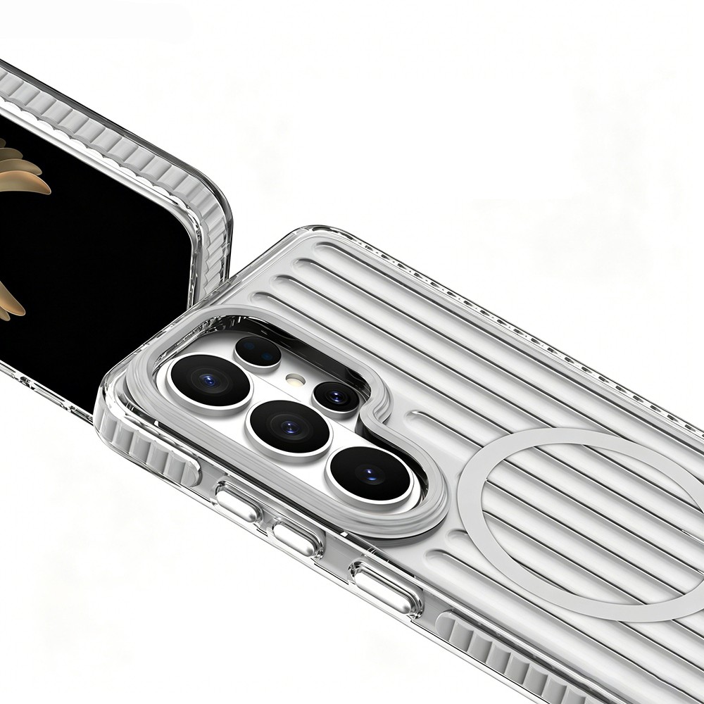 Samsung Galaxy S26 Ultra Uyumlu Kılıf M-safe Şarj Özellikli Oyuklu Tasarım Mutural Luggage Serisi Kapak - 2