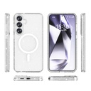 Samsung Galaxy S25 Uyumlu Kılıf Magsafe Şarj Özellikli Parlayan Simli Saydam Renkli Zore Allstar Kapak - 7