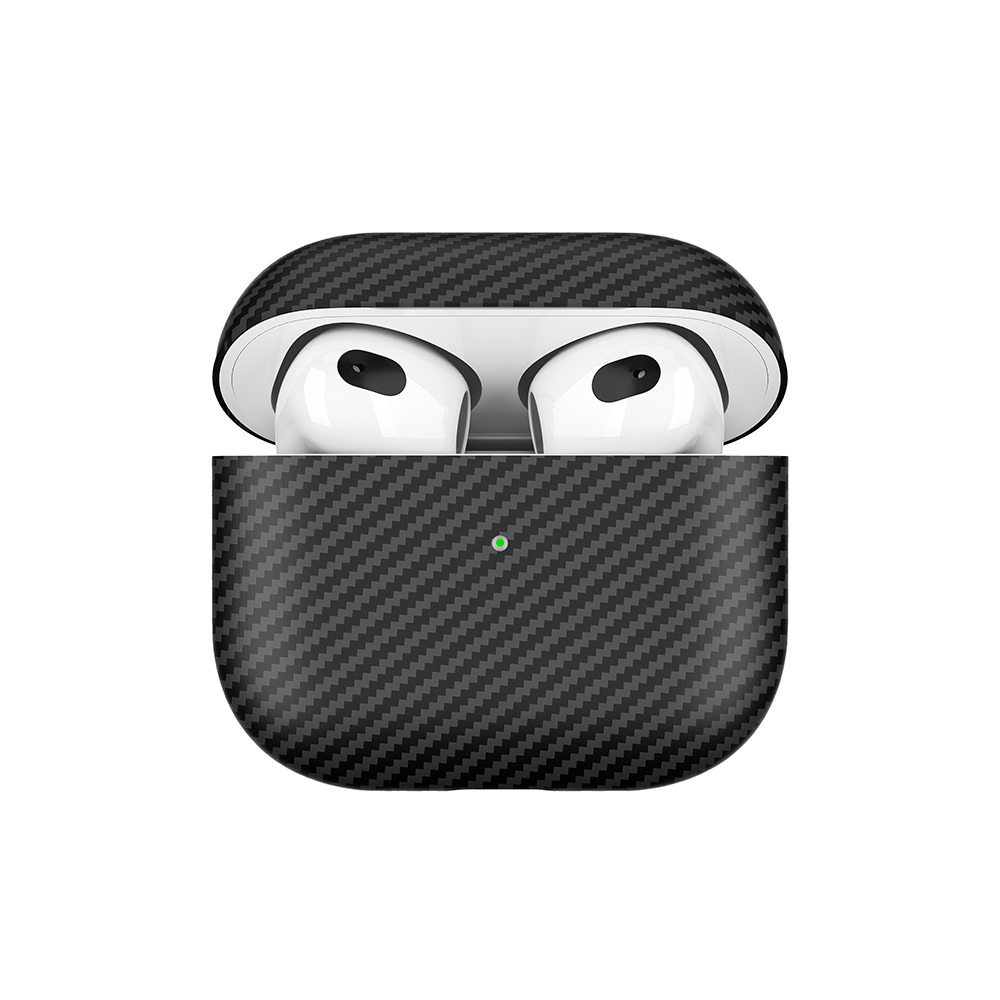 Apple Airpods 3. Nesil Uyumlu Zore Airbag 43 600D Karbon Fiber Kulaklık Kılıfı - 1