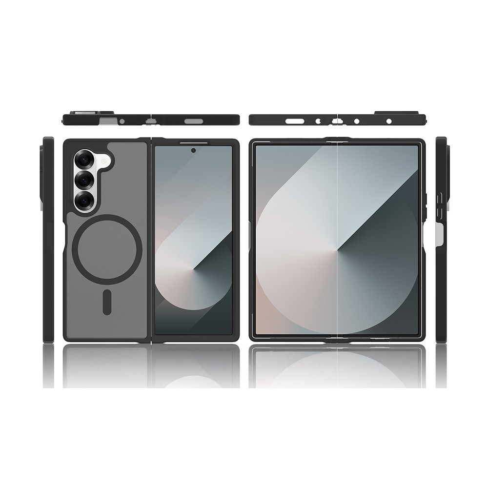 Samsung Galaxy Z Fold 6 Uyumlu Kılıf M-Safe Şarj Özellikli Kamera Korumalı Zore Lunex Kapak - 5