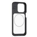 Apple iPhone 14 Pro Uyumlu Kılıf Magsafe Şarj Özellikli Karbon Fiber Benks MFM Lisanslı 600D Essential Kevlar Kapak - 2
