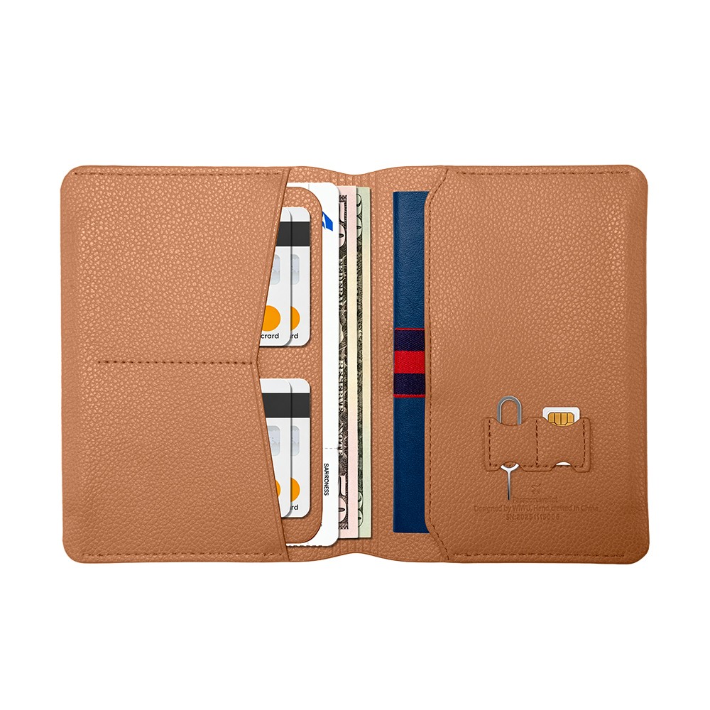 Wiwu Master Passport Wallet Pasaport RFID Özellikli Kart ve Sim Bölmeli PU Deri Cüzdan - 6