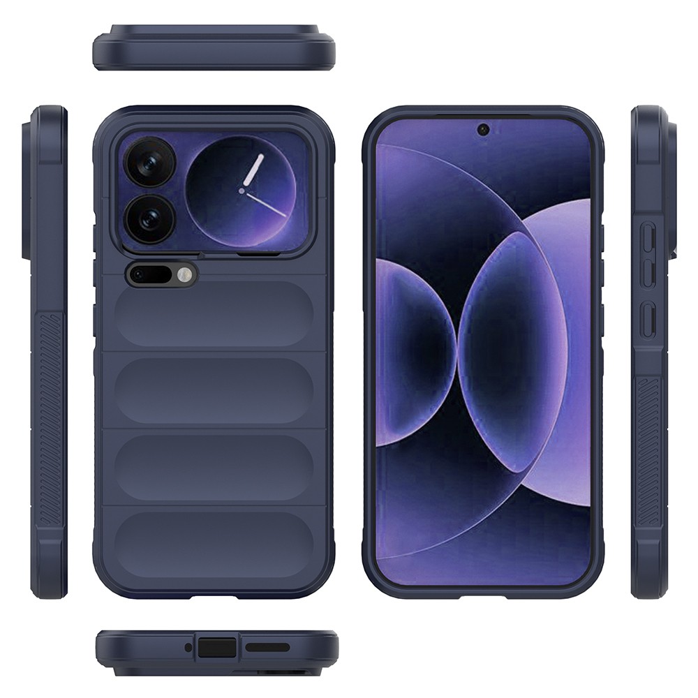 Xiaomi 17 Pro Max Uyumlu Kılıf Esnek TPU Oyuklu Arka Yüzey Tasarımlı Zore Etnik Silikon Kapak - 5