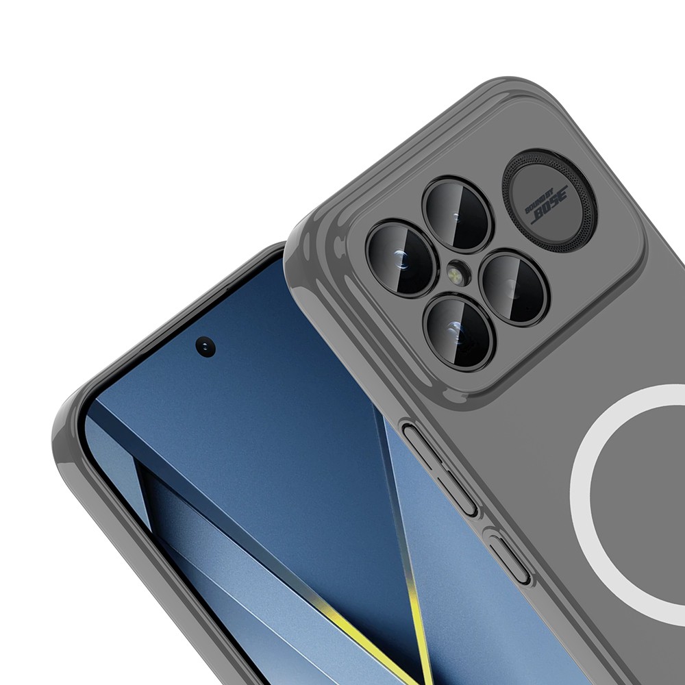 Xiaomi Poco F8 Ultra Uyumlu Kamera Korumalı M-Safe Şarj Özellikli Şeffaf Zore London Sert PC Kapak - 1