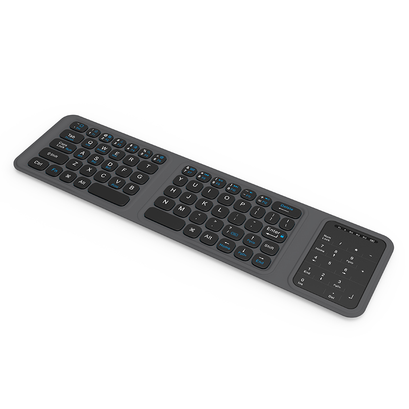 Wiwu FMK-05 iOS Android Windows Uyumlu Katlanabilir Bluetooth Kablosuz Klavye + Masaüstü Telefon Standı - 5