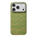 Apple iPhone 18 Pro Max Kılıf M-safe Şarj Özellikli Aramid Karbon Fiber Pitaka Wind Over Wheat Serisi Kapak - 1