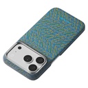 Apple iPhone 18 Pro Max Kılıf M-safe Şarj Özellikli Aramid Karbon Fiber Pitaka Wind Over Wheat Serisi Kapak - 2