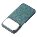 Apple iPhone 18 Pro Max Kılıf M-safe Şarj Özellikli Aramid Karbon Fiber Pitaka Wind Over Wheat Serisi Kapak - 4