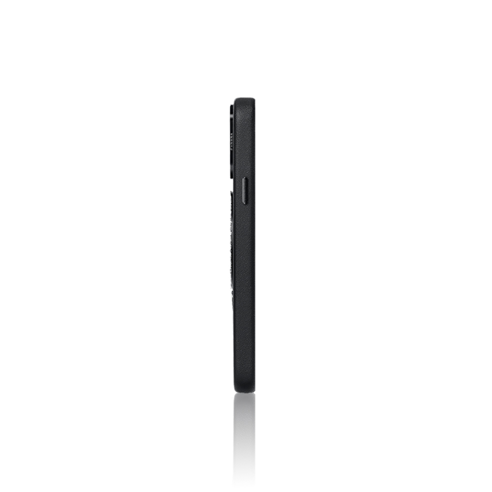 Apple iPhone 16 Pro Uyumlu Kılıf Magsafe Şarj Özellikli Standlı Suni Deri Tasarımlı Pynana Dancing Circle Serisi Kapak - 7