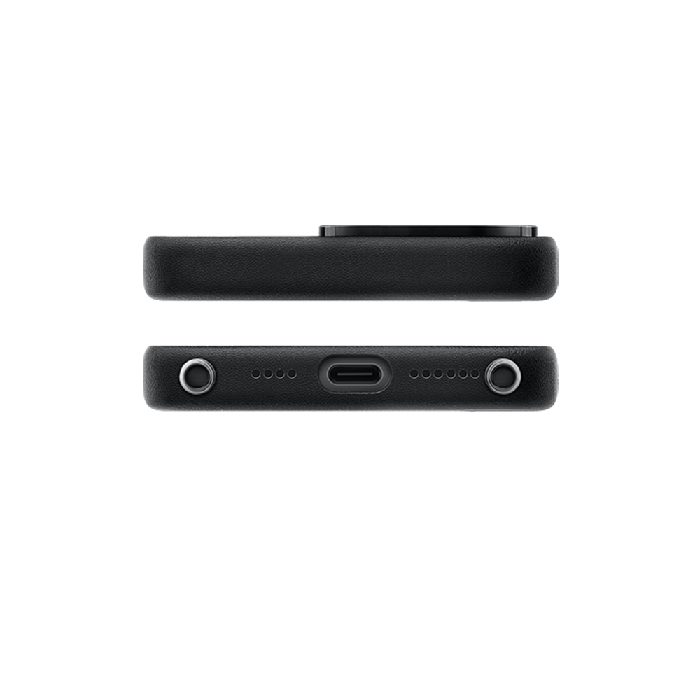 Apple iPhone 16 Pro Uyumlu Kılıf Magsafe Şarj Özellikli Standlı Suni Deri Tasarımlı Pynana Dancing Circle Serisi Kapak - 8