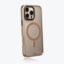 Apple iPhone 16 Pro Uyumlu Kılıf Magsafe Şarj Özellikli Cam Arka Yüzey TPU Youngkit Gemstone Serisi Kapak - 5