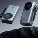 Lenyes PX379D Dijital LED Ekranlı Type-C ve Lightning Kablolu Powerbank 65W 30.000mAh - 2