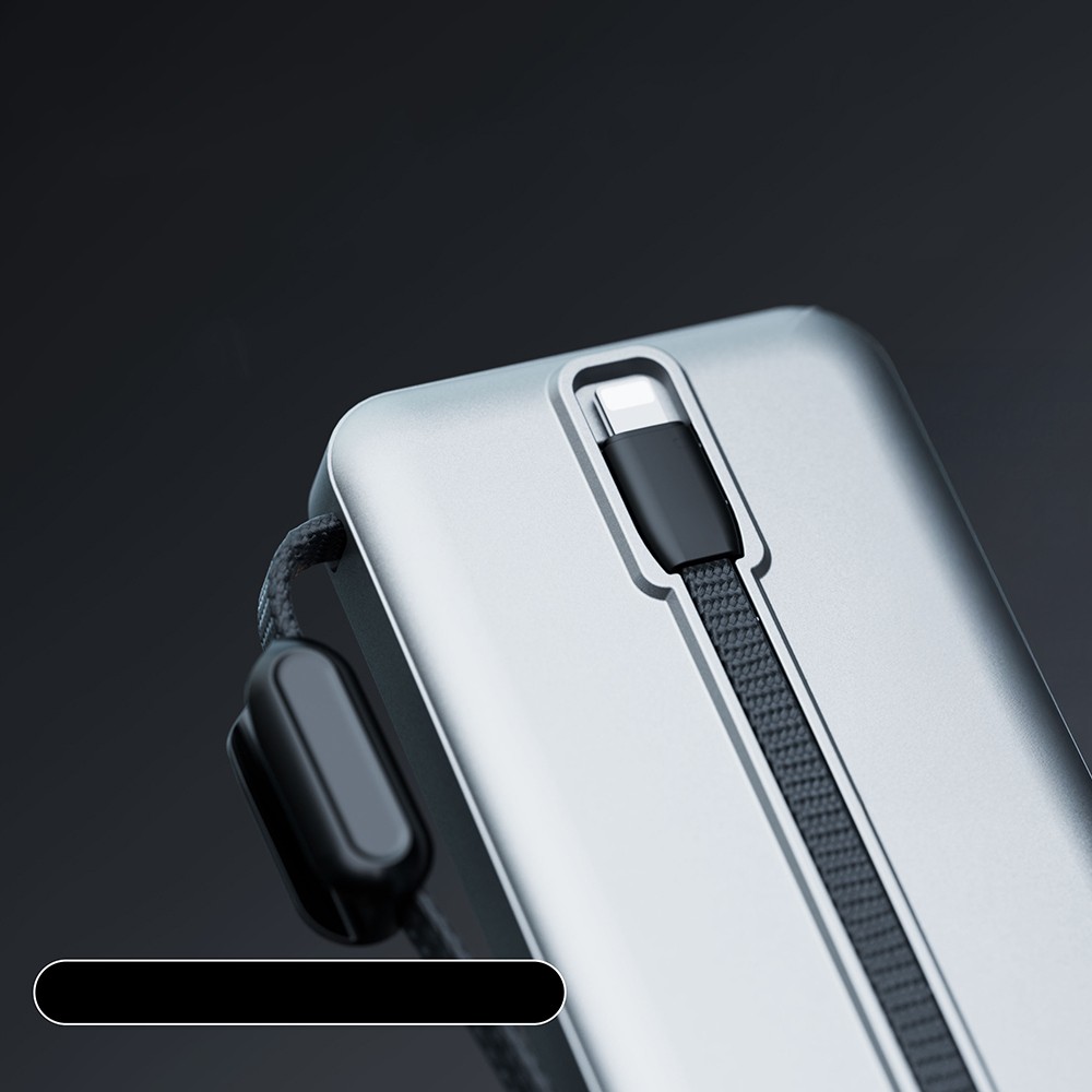 Lenyes PX379D Dijital LED Ekranlı Type-C ve Lightning Kablolu Powerbank 65W 30.000mAh - 4