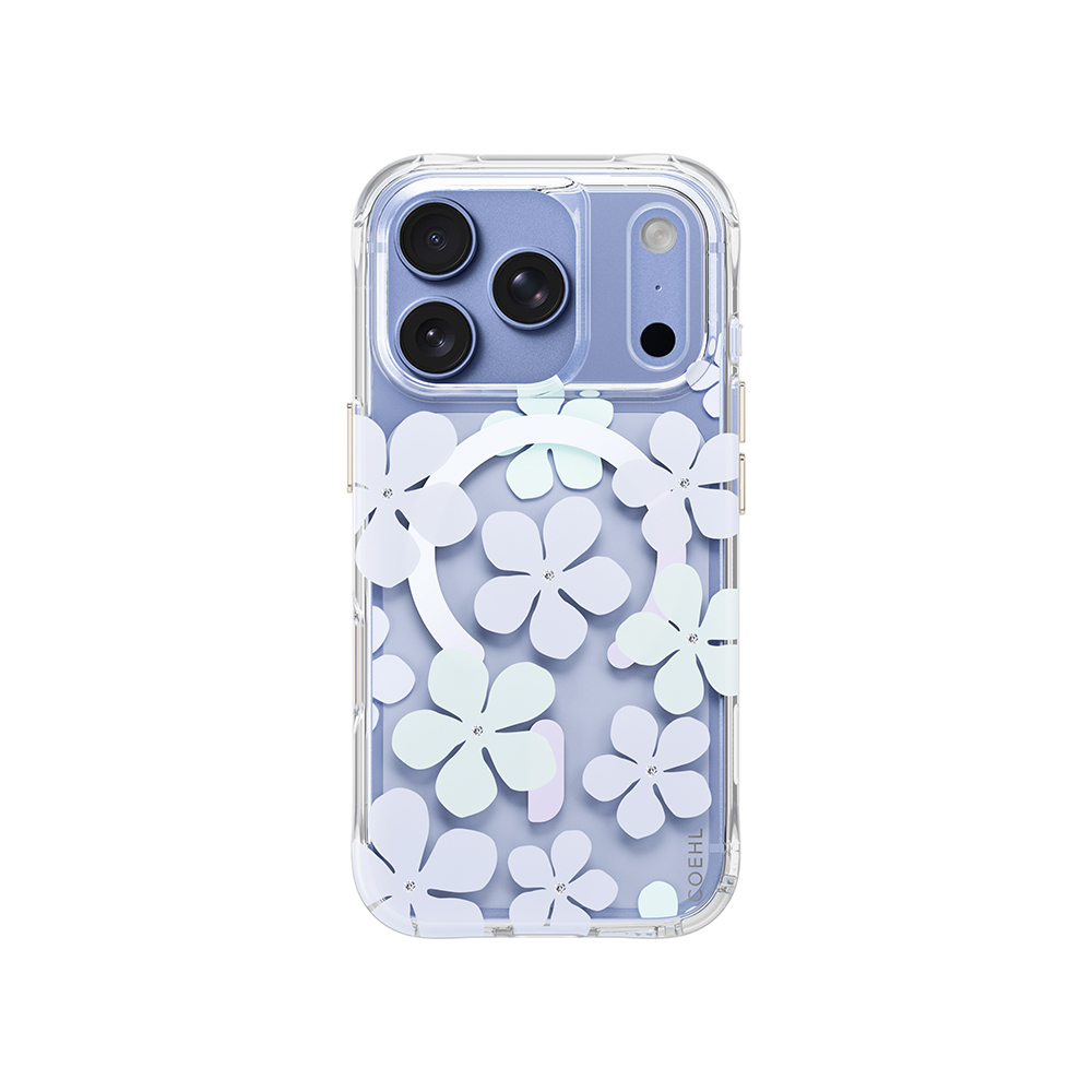 Apple iPhone 18 Pro Kılıf M-safe Şarj Özellikli Çiçekli Tasarım Coehl Mila Serisi Kapak - 1