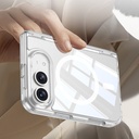 Apple iPhone Duo Kılıf M-safe Şarj Özellikli Zore Kıpta KPT-13 Şeffaf Sert PC Kapak - 3