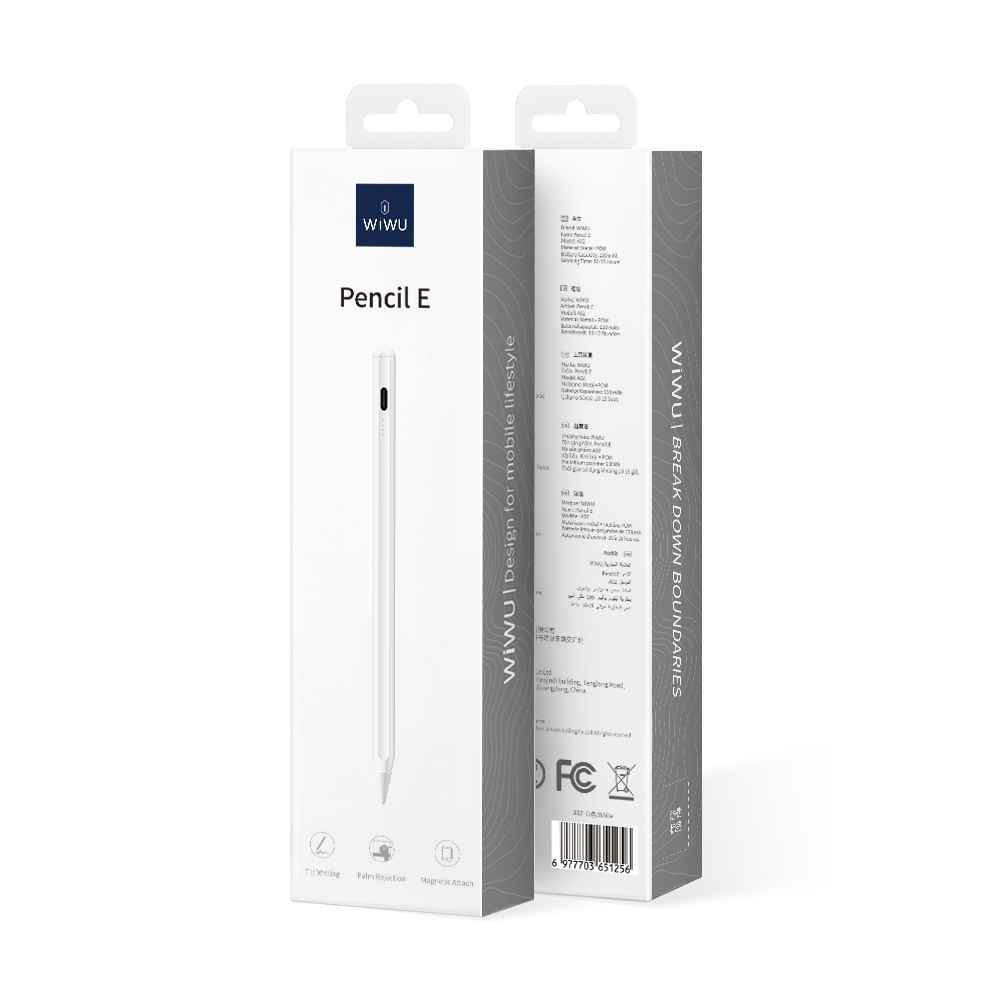 Wiwu Pencil E A02 Avuç İçi Reddi (Palm Rejection) ve Eğim Hassasiyeti Özellikli Dokunmatik Kalem - 3
