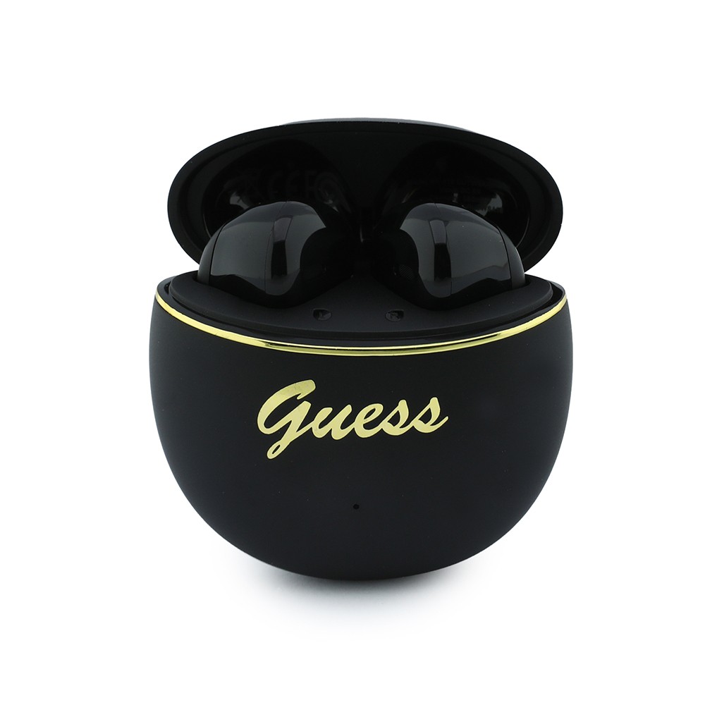 Guess Orjinal Lisanslı Metal Yazı Logolu Kulak içi TWS Kulaklık ve Speaker Hoparlör 2in1 Set - 2