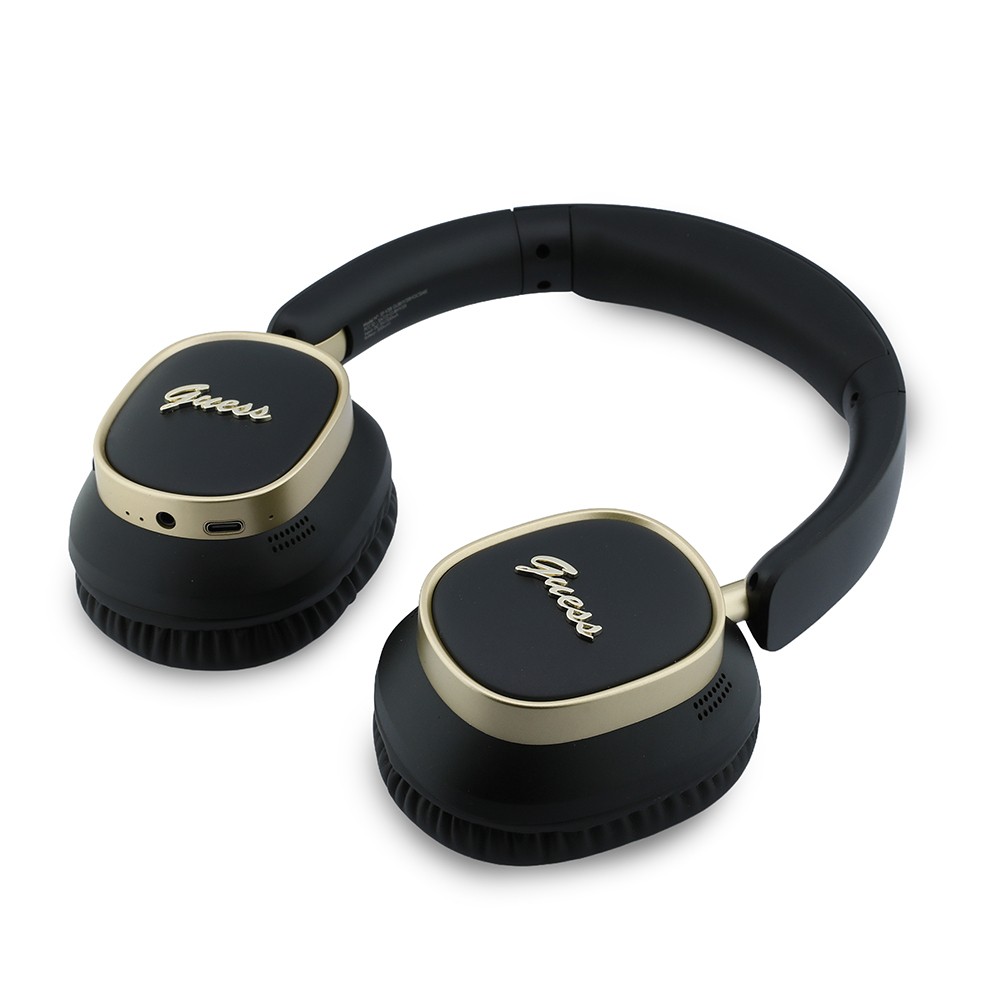 Guess Orjinal Lisanslı Metal Yazı Logolu Kulak Üstü Kulaklık ve Speaker Hoparlör 2in1 Set - 5
