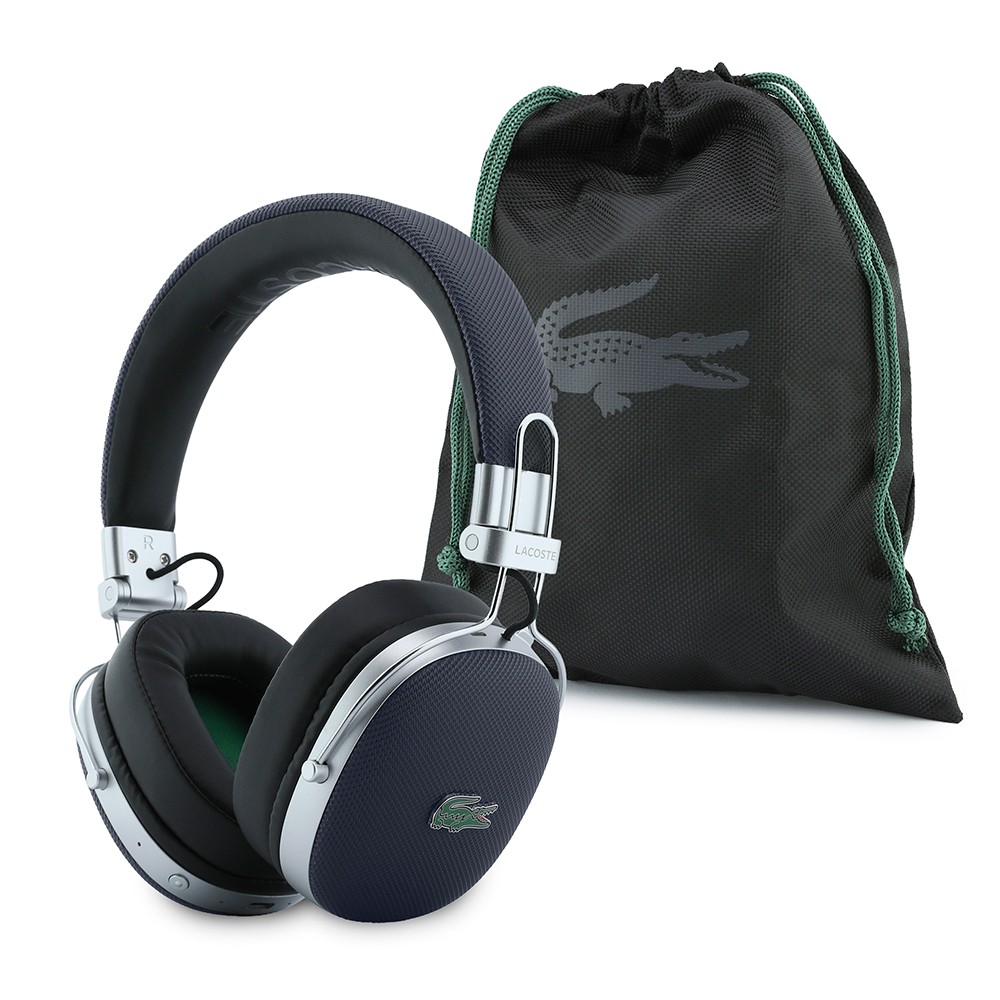 Lacoste Orjinal Lisanslı LH03 Taşıma Çantalı Ayarlanabilir Pike Kulak Üstü Bluetooth Kulaklık v5.4 - 4