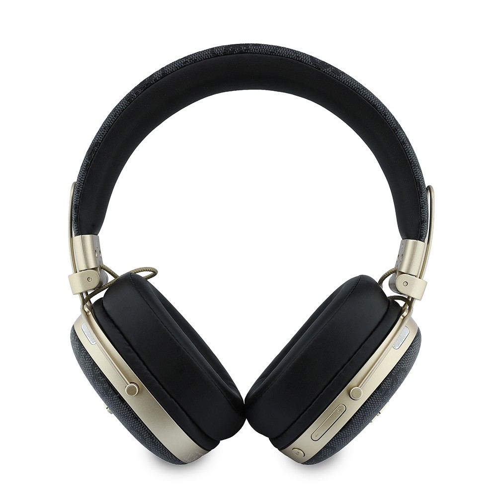 Guess Orjinal Lisanslı ENC Teknolojili PU 4G Desenli Metal Yazı Logolu Kulak Üstü Bluetooth Kulaklık v5.4 - 1