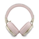 Guess Orjinal Lisanslı ENC Teknolojili PU 4G Desenli Metal Yazı Logolu Kulak Üstü Bluetooth Kulaklık v5.4 - 1