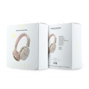 Guess Orjinal Lisanslı ENC Teknolojili PU 4G Desenli Metal Yazı Logolu Kulak Üstü Bluetooth Kulaklık v5.4 - 3