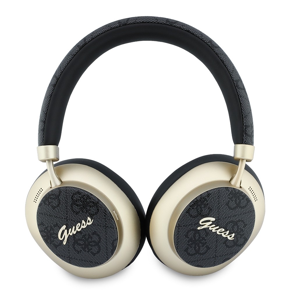 Guess Orjinal Lisanslı ENC PU 4G Desenli Metal Yazı Logolu Kulak Üstü Bluetooth Kulaklık v5.4 - 4