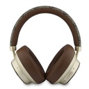Guess Orjinal Lisanslı ENC PU 4G Desenli Metal Yazı Logolu Kulak Üstü Bluetooth Kulaklık v5.4 - 2
