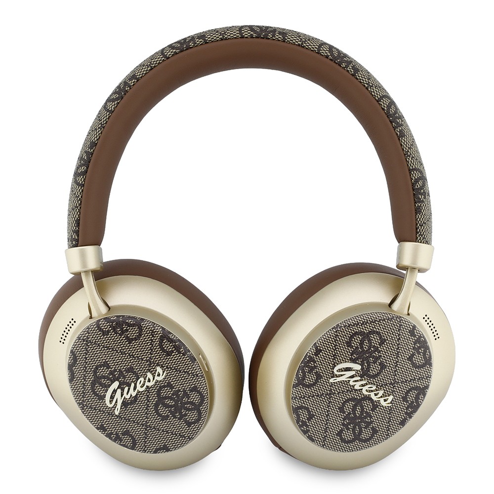 Guess Orjinal Lisanslı ENC PU 4G Desenli Metal Yazı Logolu Kulak Üstü Bluetooth Kulaklık v5.4 - 4