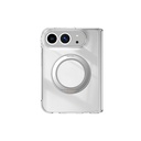 Apple iPhone Duo Kılıf M-safe Şarj Özellikli Transparan Sert PC Wlons Pita Standlı Kapak - 1