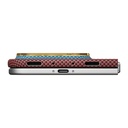 Apple iPhone Duo Kılıf M-safe Şarj Özellikli Aramid Fiber Pitaka Sunset 2.0 California Dream Serisi - 9