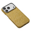 Apple iPhone 18 Pro Kılıf M-safe Şarj Özellikli Aramid Karbon Fiber Pitaka Wind Over Wheat Serisi Kapak - 2