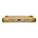 Apple iPhone 18 Pro Kılıf M-safe Şarj Özellikli Aramid Karbon Fiber Pitaka Wind Over Wheat Serisi Kapak - 6