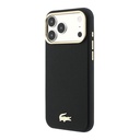 Apple iPhone 18 Pro Max Uyumlu Kılıf Lacoste Orjinal Lisanslı M-Safe Şarj Özellikli PVC Yarı Pike Desenli Arka Yüzey İkonik Timsah Dokuma Logolu Kapak - 1