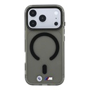 Apple iPhone 18 Pro Max Uyumlu Kılıf BMW Orjinal Lisanslı M-safe Şarj Özellikli Metal Buton Tasarımlı Buzlu IML Baskılı Kapak - 2