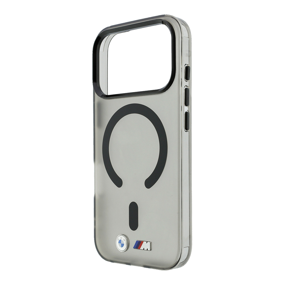 Apple iPhone 18 Pro Max Uyumlu Kılıf BMW Orjinal Lisanslı M-safe Şarj Özellikli Metal Buton Tasarımlı Buzlu IML Baskılı Kapak - 5