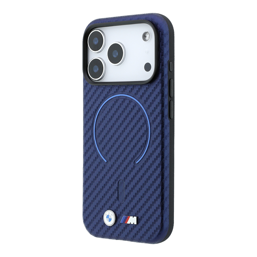 Apple iPhone 18 Pro Max Uyumlu Kılıf BMW Orjinal Lisanslı M-safe Şarj Özellikli PU Metal Logolu Kırmızı Halka Tasarımlı Kapak - 1