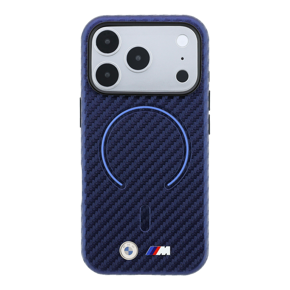 Apple iPhone 18 Pro Max Uyumlu Kılıf BMW Orjinal Lisanslı M-safe Şarj Özellikli PU Metal Logolu Kırmızı Halka Tasarımlı Kapak - 2
