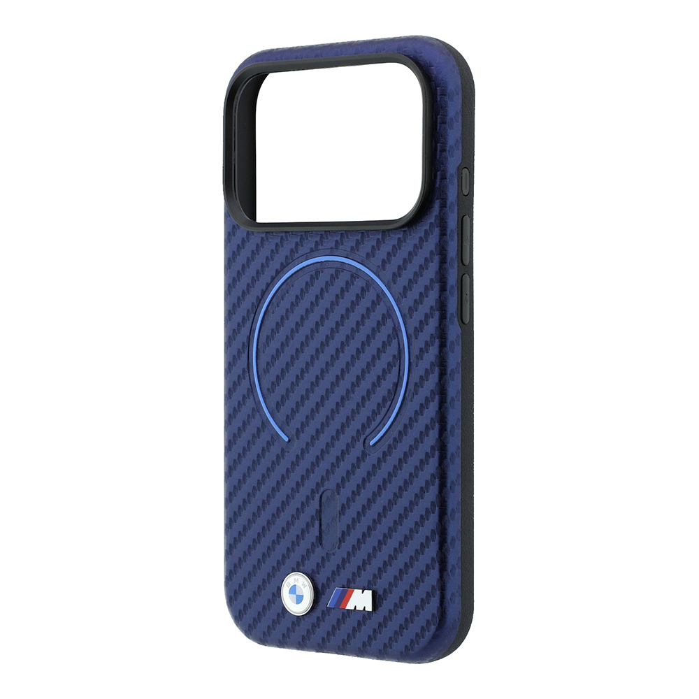Apple iPhone 18 Pro Max Uyumlu Kılıf BMW Orjinal Lisanslı M-safe Şarj Özellikli PU Metal Logolu Kırmızı Halka Tasarımlı Kapak - 5